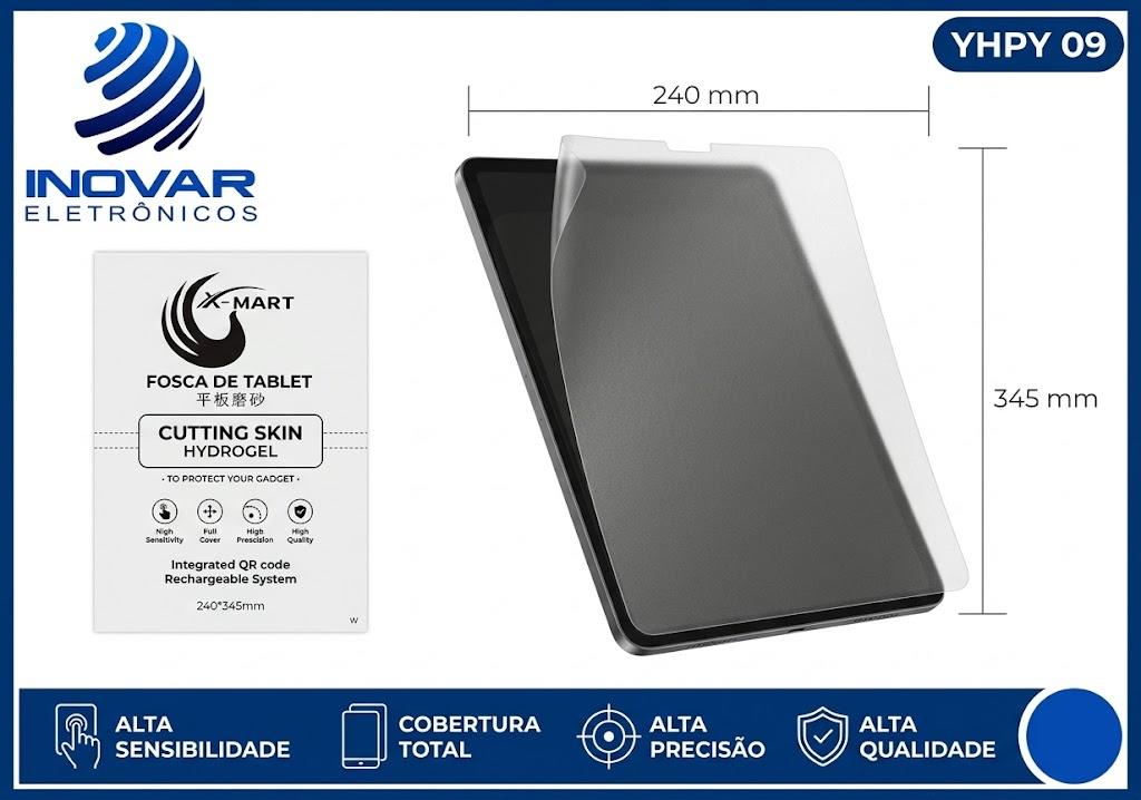 YPHY 09 PELICULA PARA TABLET E NOTEBOOK HYDROGEL  REFIL PARA MAQUINAS FOSCA