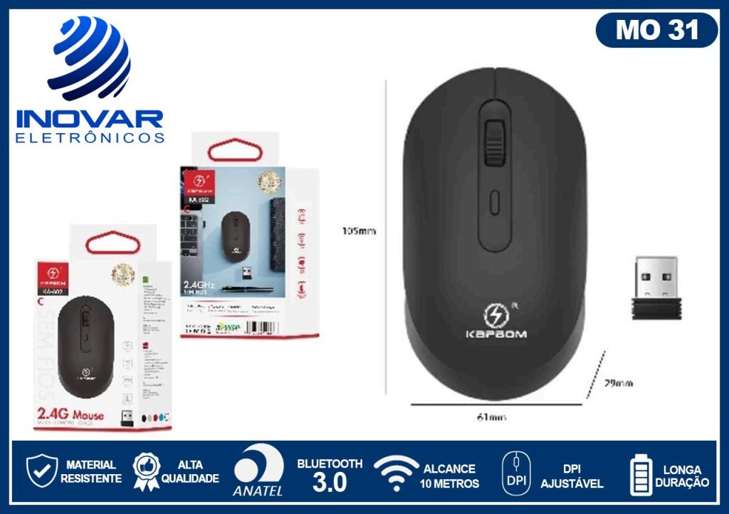 MO 31 MOUSE SEM FIO 2,4 GHZ KA-602C