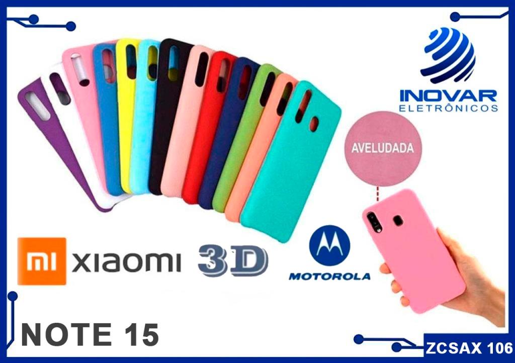 ZCSAX 106 CAPA SILICONE AVELUDADA (sem blister) XIAOMI NOTE 15