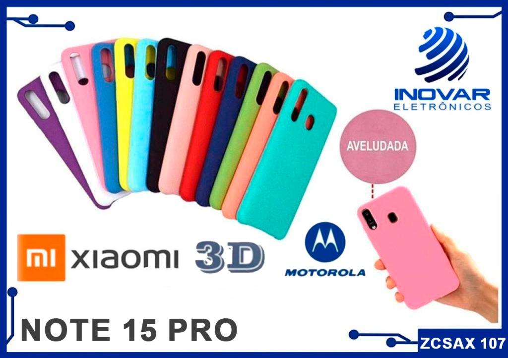 ZCSAX 107 CAPA SILICONE AVELUDADA (sem blister) XIAOMI NOTE 15 PRO