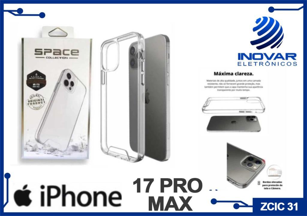 ZCIC 31 CAPA CLEAR IPHONE 17 PRO MAX