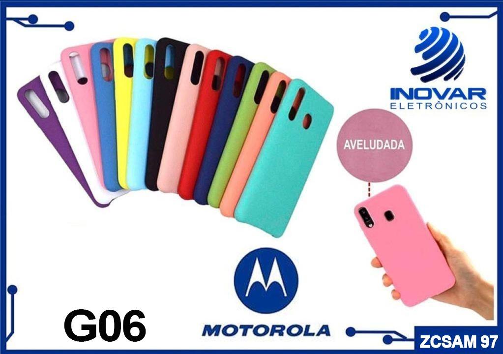 ZCSAM 97 CAPA SILICONE AVELUDADA (sem blister) MOTOROLA G06