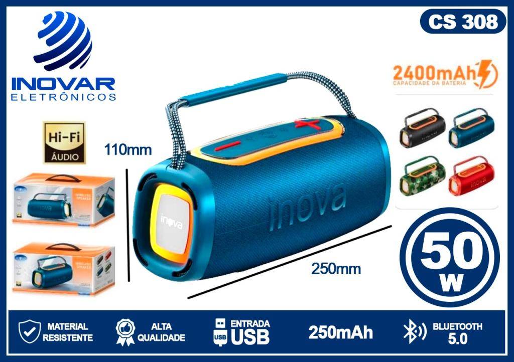 CS 308 CAIXA DE SOM BLUETOOTH RAD-13060
