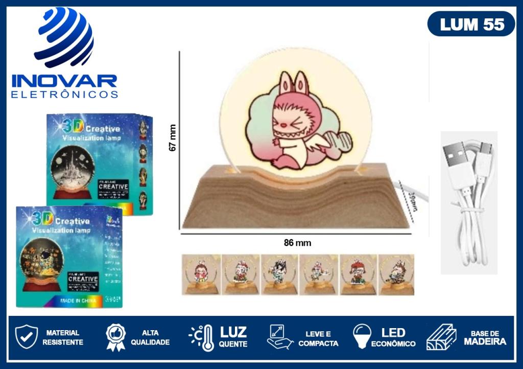 LUM 55 LUMINARIA LED LABUBU KA-7446