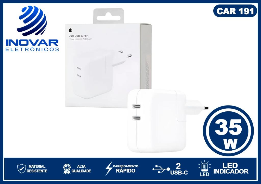 CAR 191 CARREGADOR DE CELULAR SAIDA DUPLA USB-C