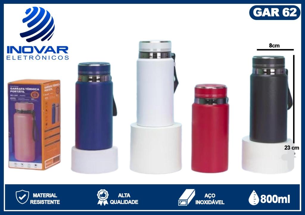 GAR 62 GARRAFA TERMICA 800 ML EM INOX WU-241
