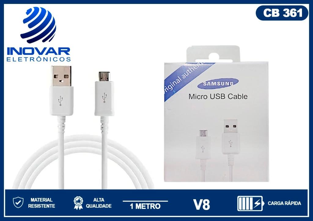 CB 361 CABO USB V8 CABO 1 METRO SAMSUNG
