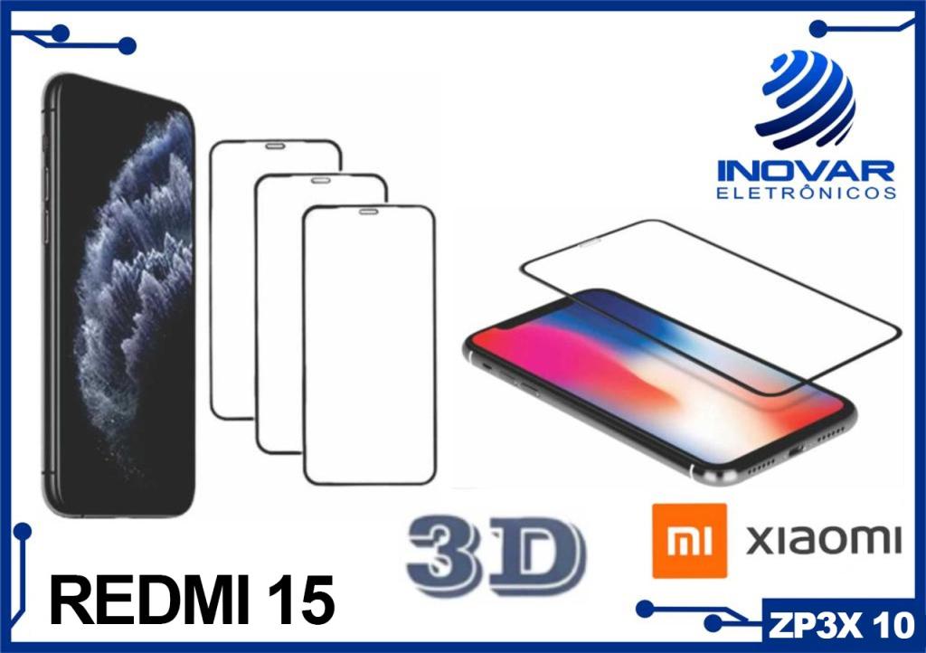 ZP3X 10 PELICULA 3D XIAOMI REDMI 15