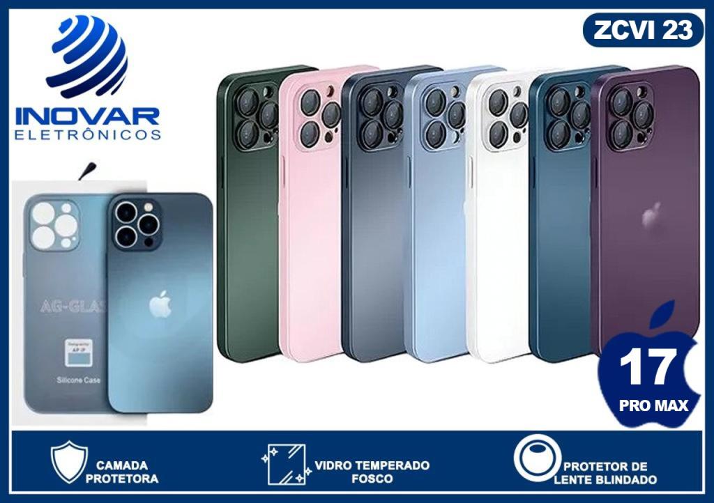 ZCVI 23 CAPA COM PROTEÇAO DE CAMERA AG-GLASS 17 PRO MAX