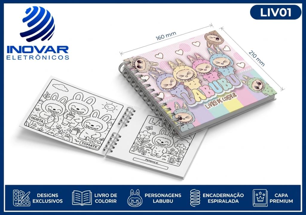 LIV 01 LIVRINHO PARA COLORIR LABUBU