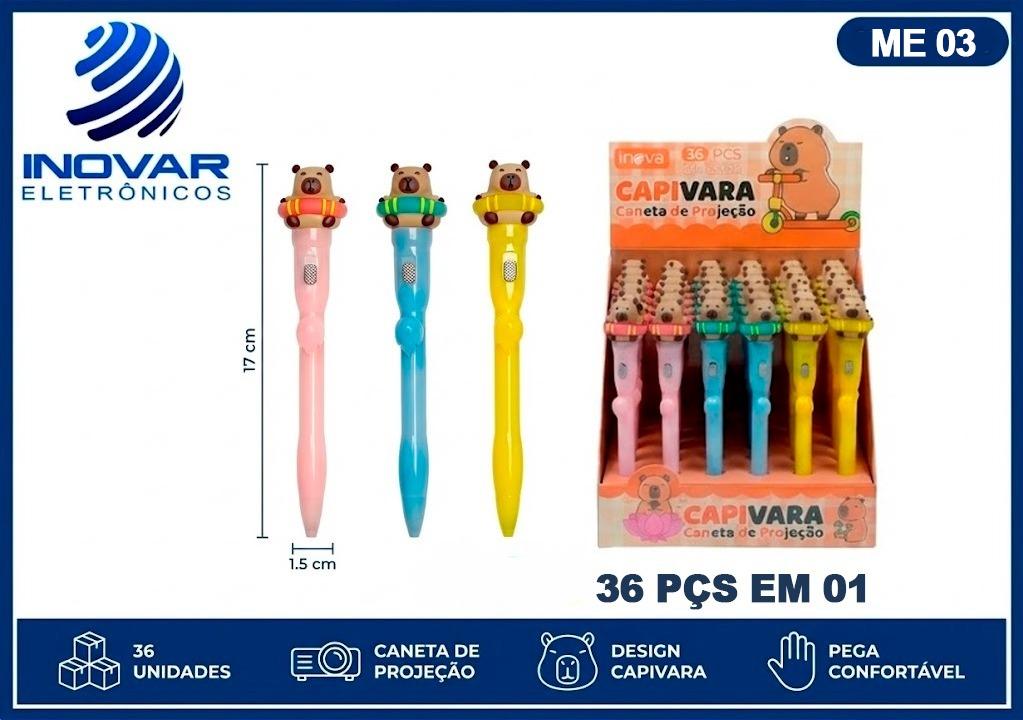 ME 03 CAIXA COM 36 CANETA COM PROJEÇAO CAPIVARA STA-13336