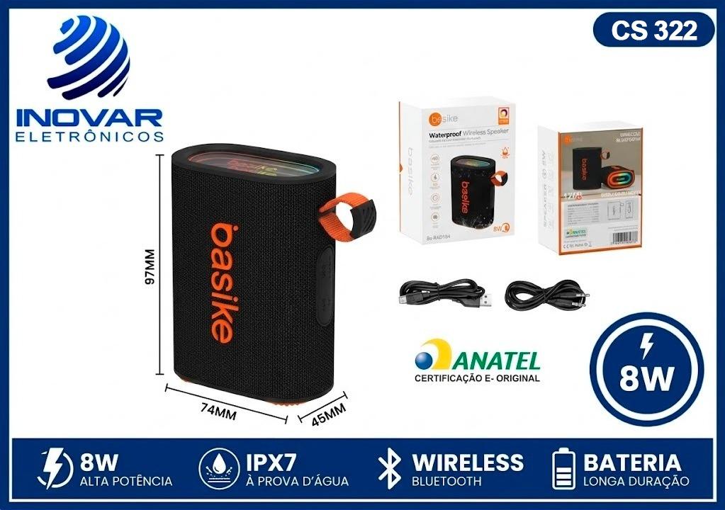 CS 322 CAIXA DE SOM COMPACTA 8W RMS BA-RAD 184