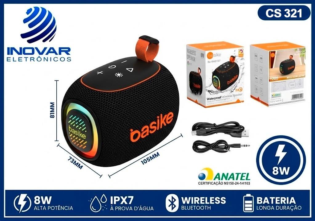 CS 321 CAIXA DE SOM PORTATIL 8 W RMS BA-RAD 187
