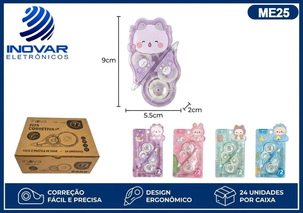 ME 25 CAIXA COM 24 FITA CORRETIVA GATINHO STA-13247