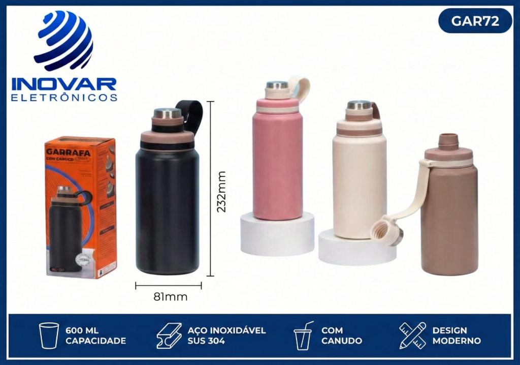 GAR 72 GARRAFA TERMICA 600 ML INOX  WU-237