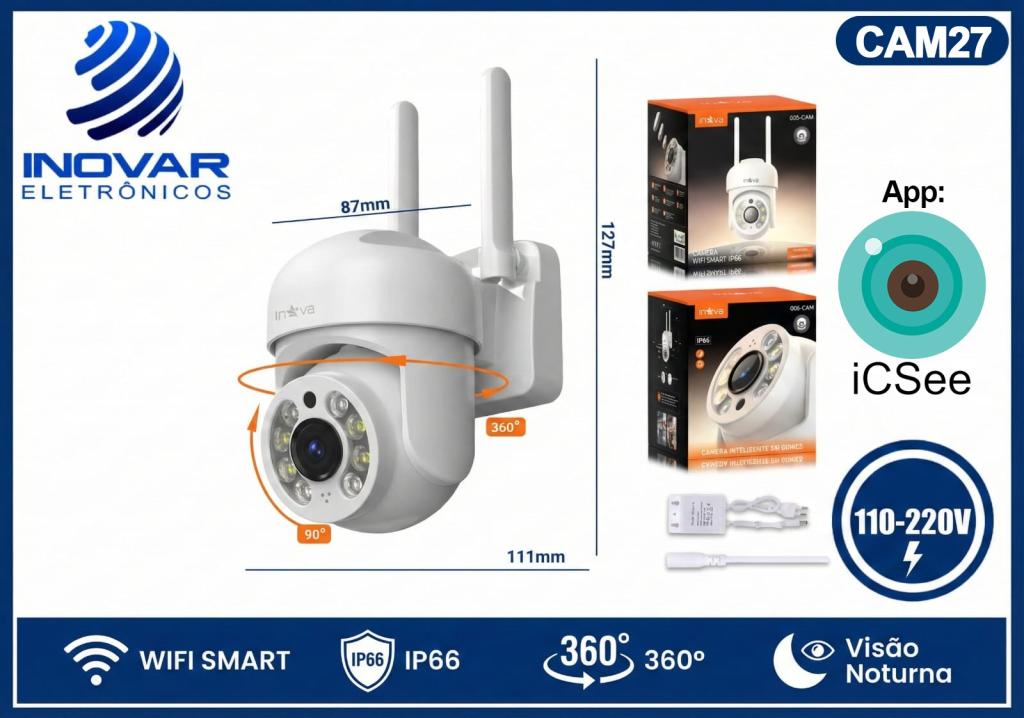 CAM 27 CAMERA EXTERNA IP 66 APP ICSEE 005 CAM