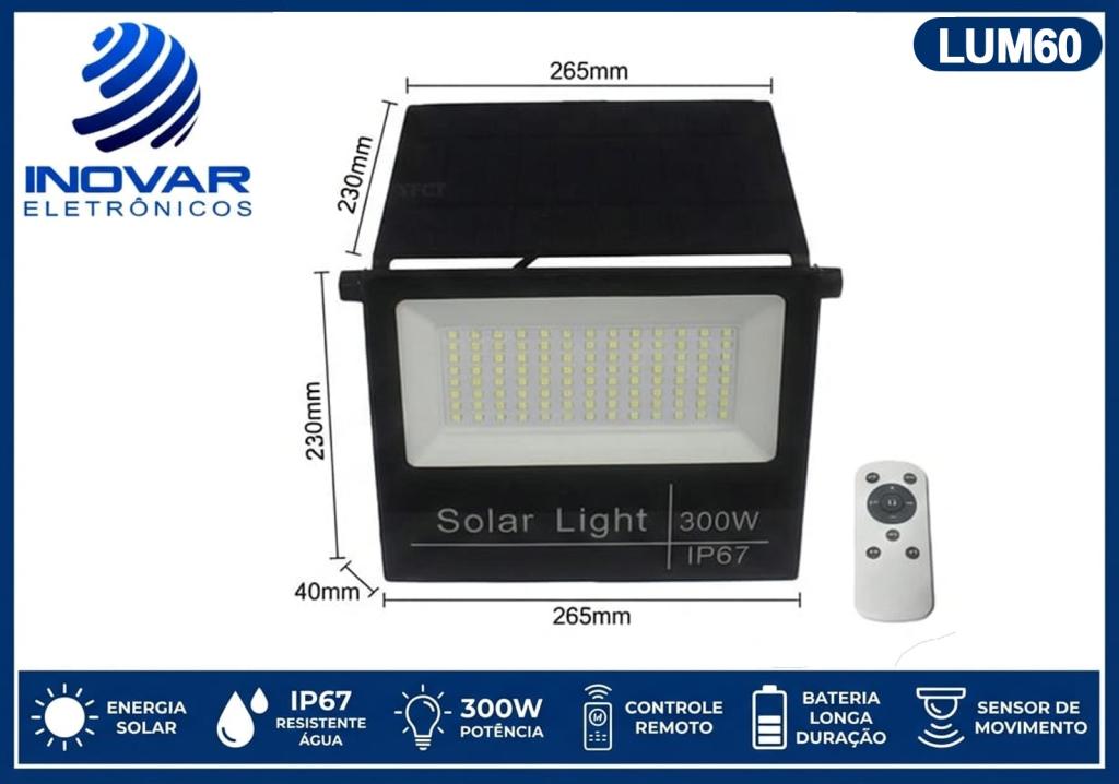 LUM 60 REFLETOR SOLAR 300 W 6500K BRANCO FRIO