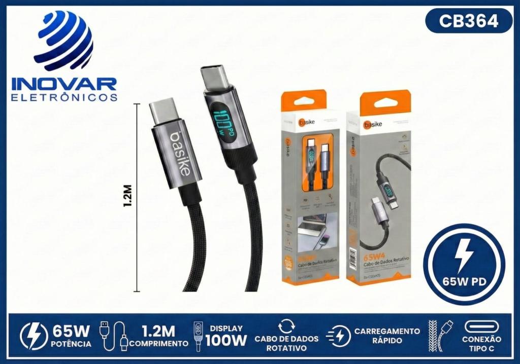 CB 364 CABO TIPO C TIPO C 1 METRO COM AMPERIMETRO BA-CBO 400