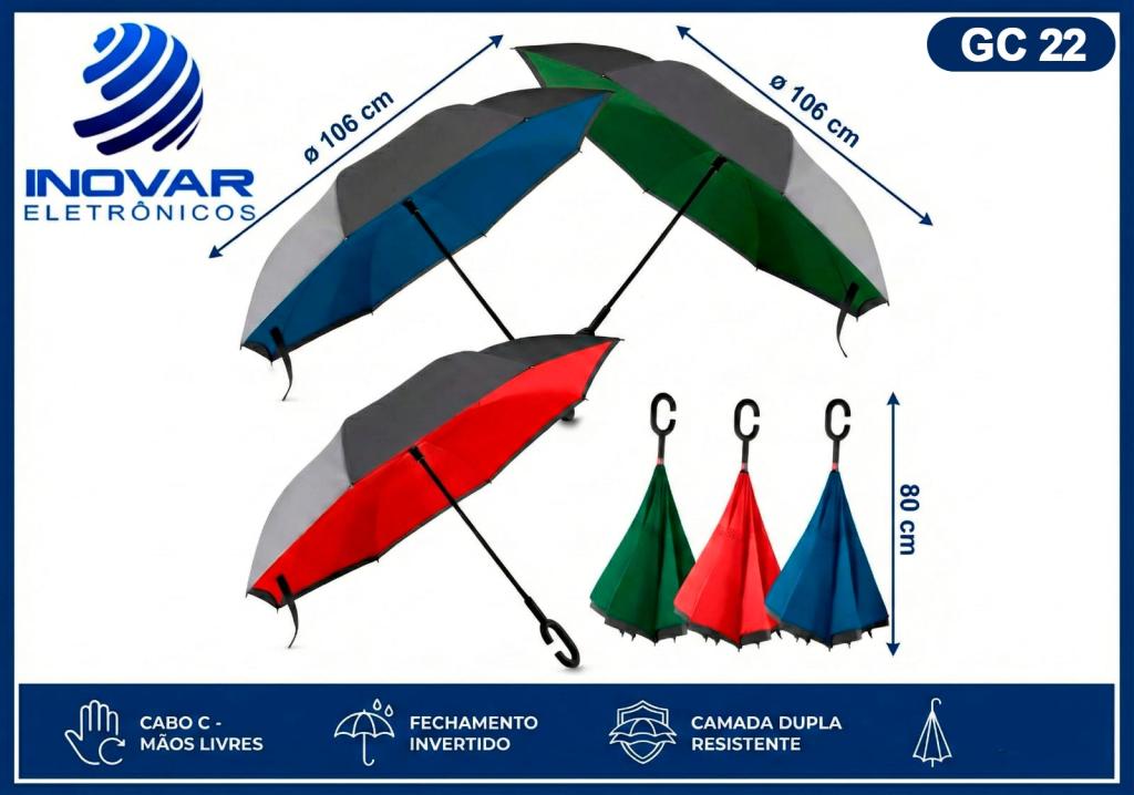 GC 22 GUARDA CHUVA INVERTIDO GRANDE BY-GU01