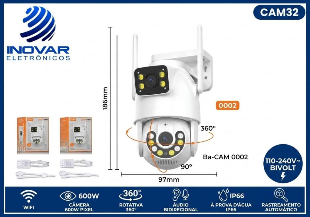 CAM 32 CAMERA WIFI 2 LENTES PTZ CAM 0002 BASIKE