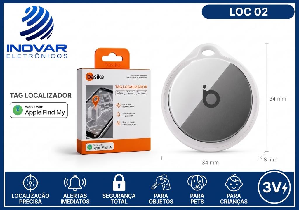 LOC 02 LOCALIZADOR RASTREADOR EXCLUSIVO PARA IOS (IPHONE) BA-DW 347