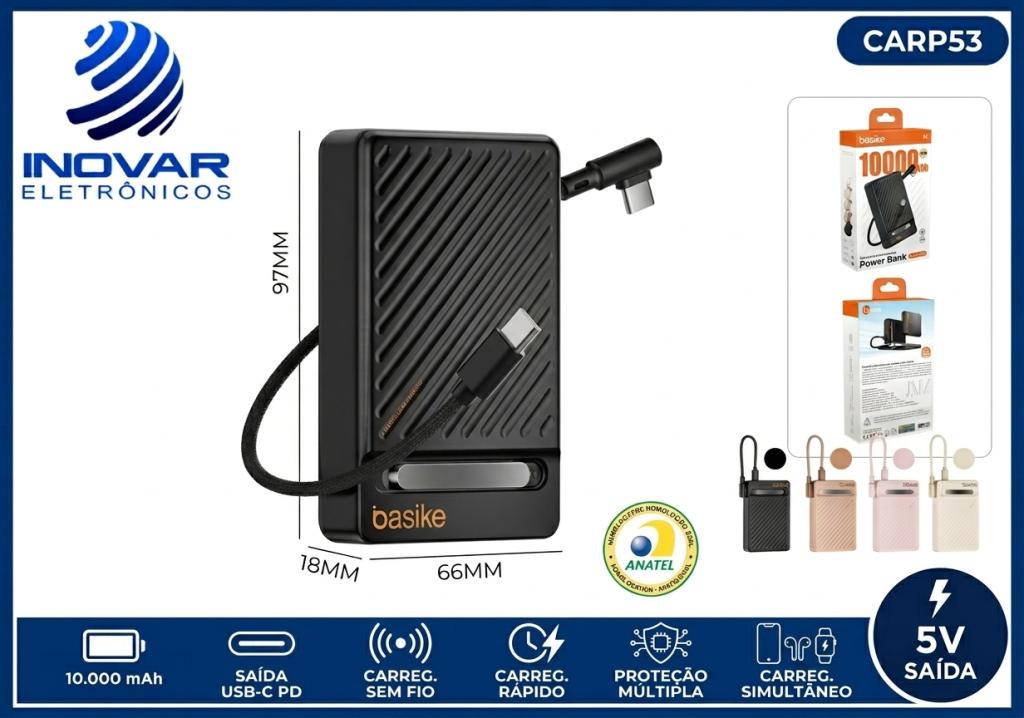 CARP 53 CARREGADOR PORTATIL TURBO 22,5W POW 219