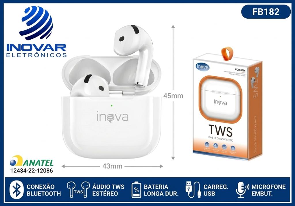 FB 182 FONE BLUETOOTH TWS AIPODS 4 INOVA FON 9856 AA