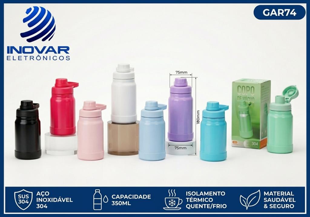 GAR 74 GARRAFA TERMICA EM INOX 350 ML WU-538
