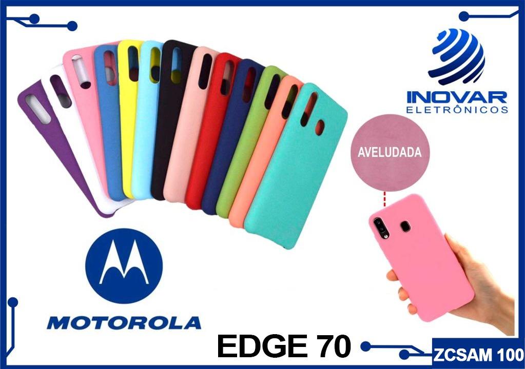 ZCSAM 100 CAPA SILICONE AVELUDADA (sem blister) MOTOROLA EDGE 70