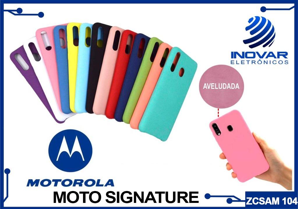 ZCSAM 104 CAPA SILICONE AVELUDADA (sem blister) MOTOROLA MOTO SIGNATURE