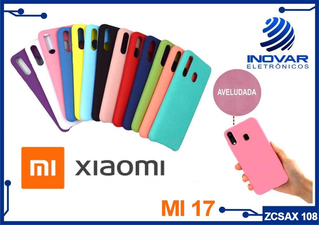 ZCSAX 108 CAPA SILICONE AVELUDADA (sem blister) XIAOMI MI 17