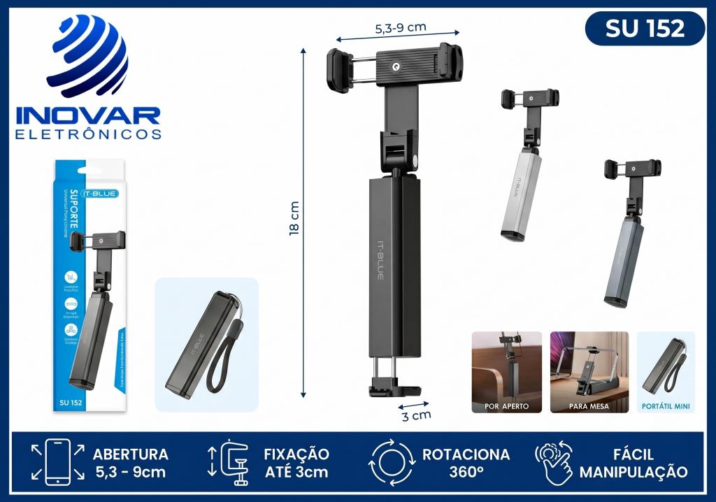 SU 152 SUPORTE UNIVERSAL PARA CELULAR CARRO MESA ... LE-141