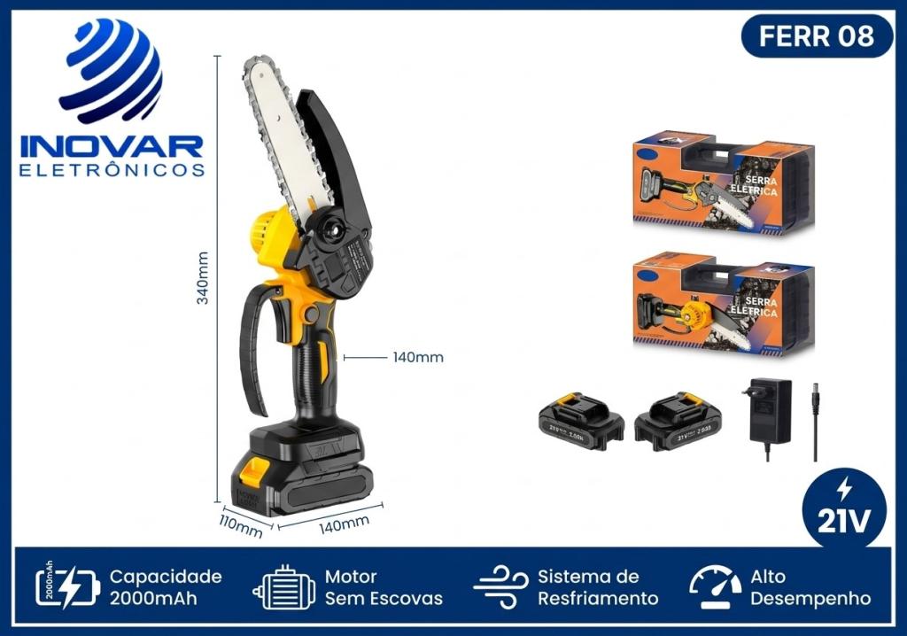 FERR 08 MINI MOTOSERRA 21V Á BATERIA 6 POLEGADAS SCR-12907