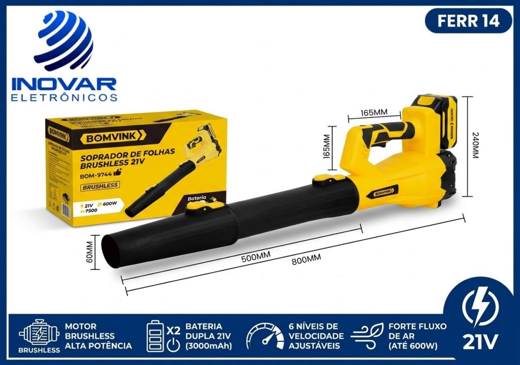 FERR 14 SOPRADOR DE FOLHAS A BATERIA BOM-9744