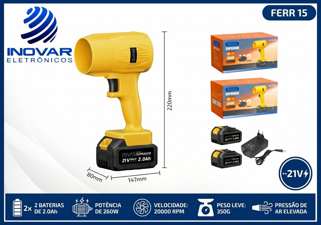 FERR 15 SOPRADOR DE AR A BATERIA IN-13422
