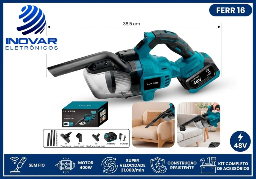 FERR 16 ASPIRADOR PORTATIL A BATERIA 48V  LWJ-268