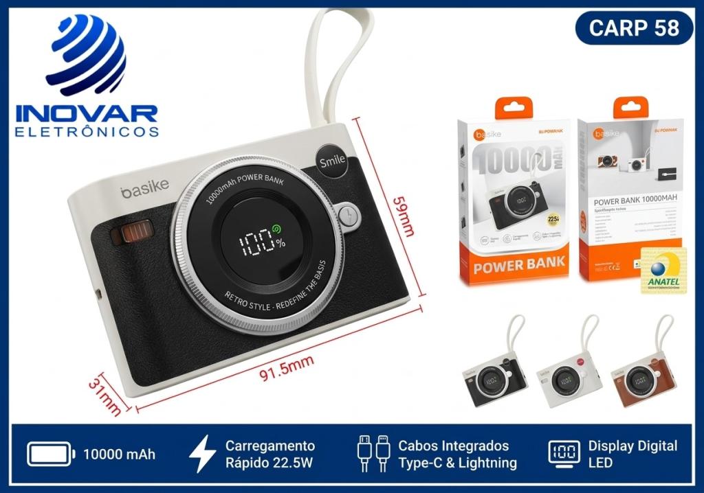 CARP 58 CARREGADOR PORTATIL 10.000 mAh 22,5W  BA-POW 384 A