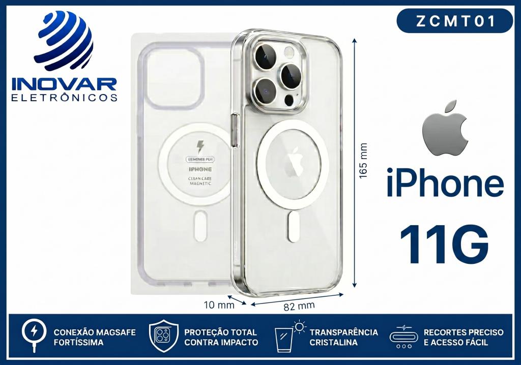 ZCMT 01 CAPA TRANSPARENTE COM MAGSAFE IPHONE 11G