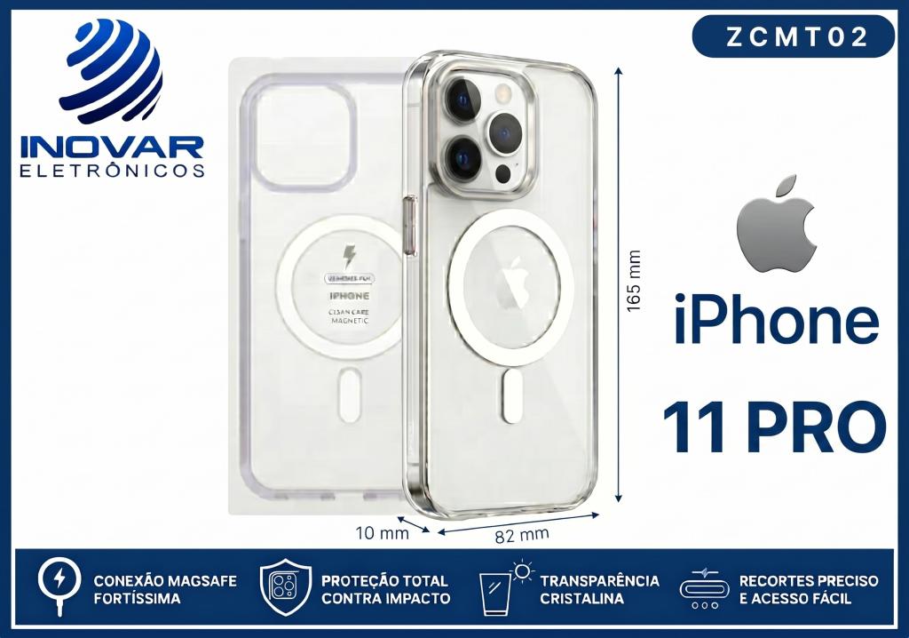 ZCMT 02 CAPA TRANSPARENTE COM MAGSAFE IPHONE 11 PRO