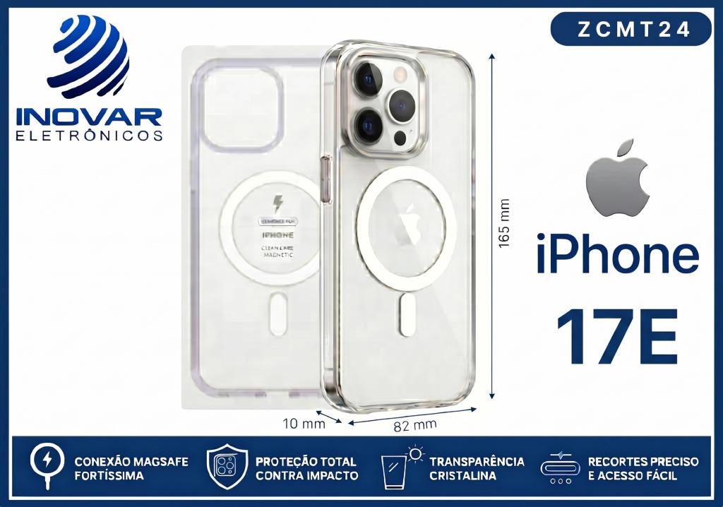 ZCMT 24 CAPA TRANSPARENTE COM MAGSAFE IPHONE 17E