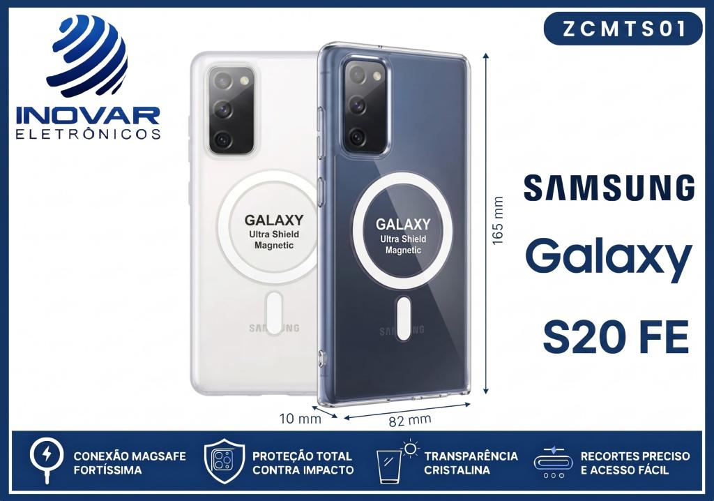 ZCMTS 01 CAPA TRANSPARENTE COM MAGSAFE SAMSUNG S20 FE