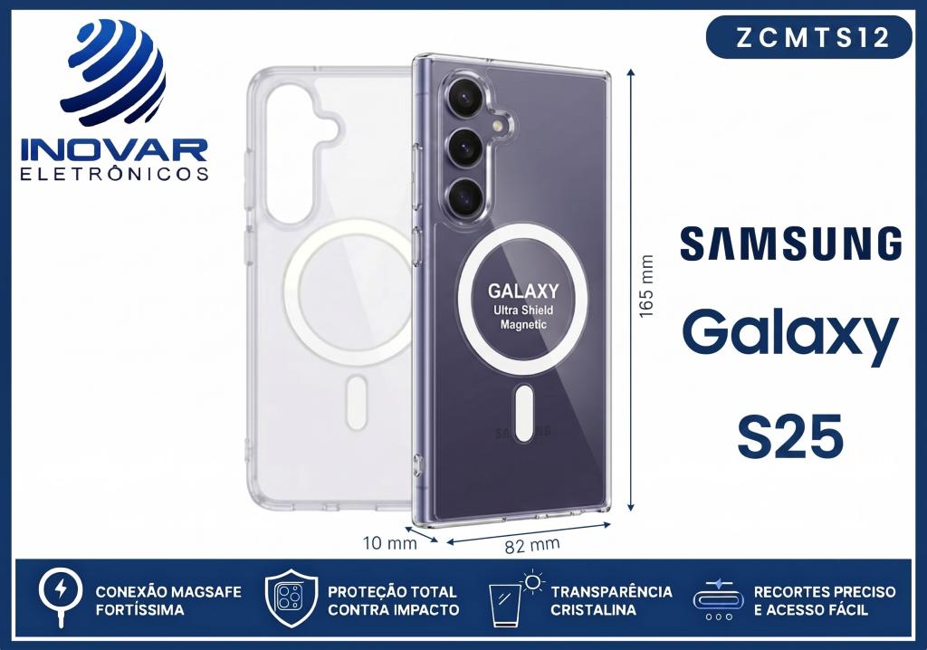 ZCMTS 12 CAPA TRANSPARENTE COM MAGSAFE SAMSUNG S25