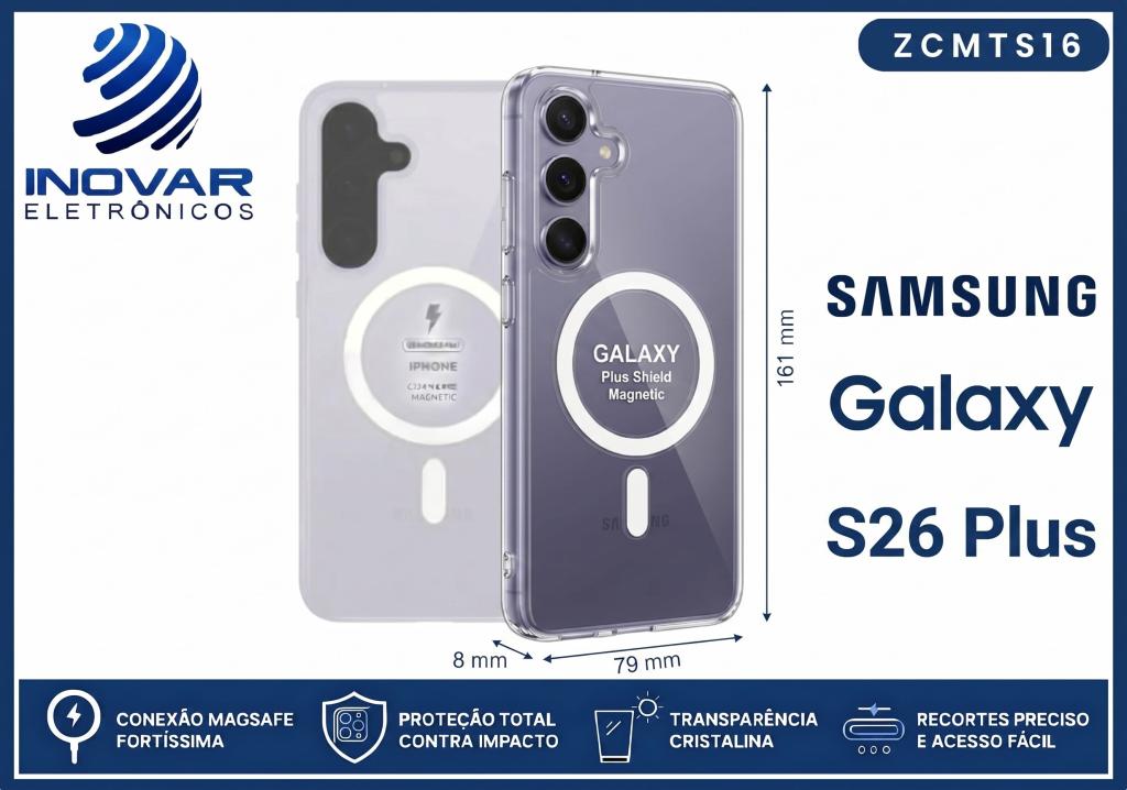 ZCMTS 16 CAPA TRANSPARENTE COM MAGSAFE SAMSUNG S26 PLUS