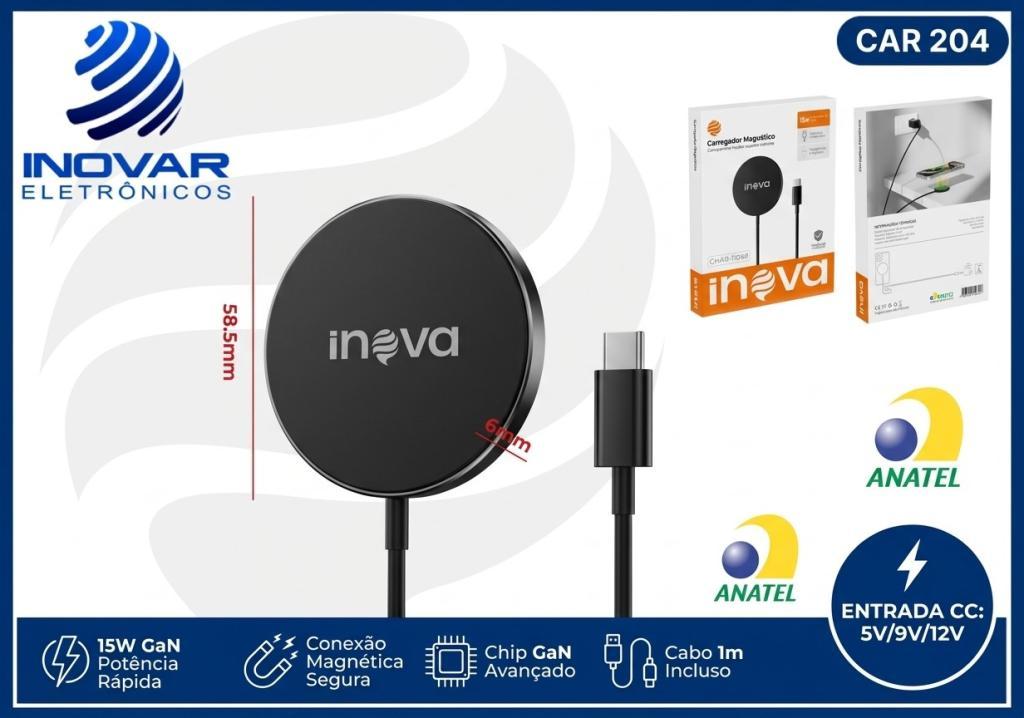 CAR 204 CARREGADOR MAGNETICO 15W COM CABO DE 1 METRO CHAR-11049