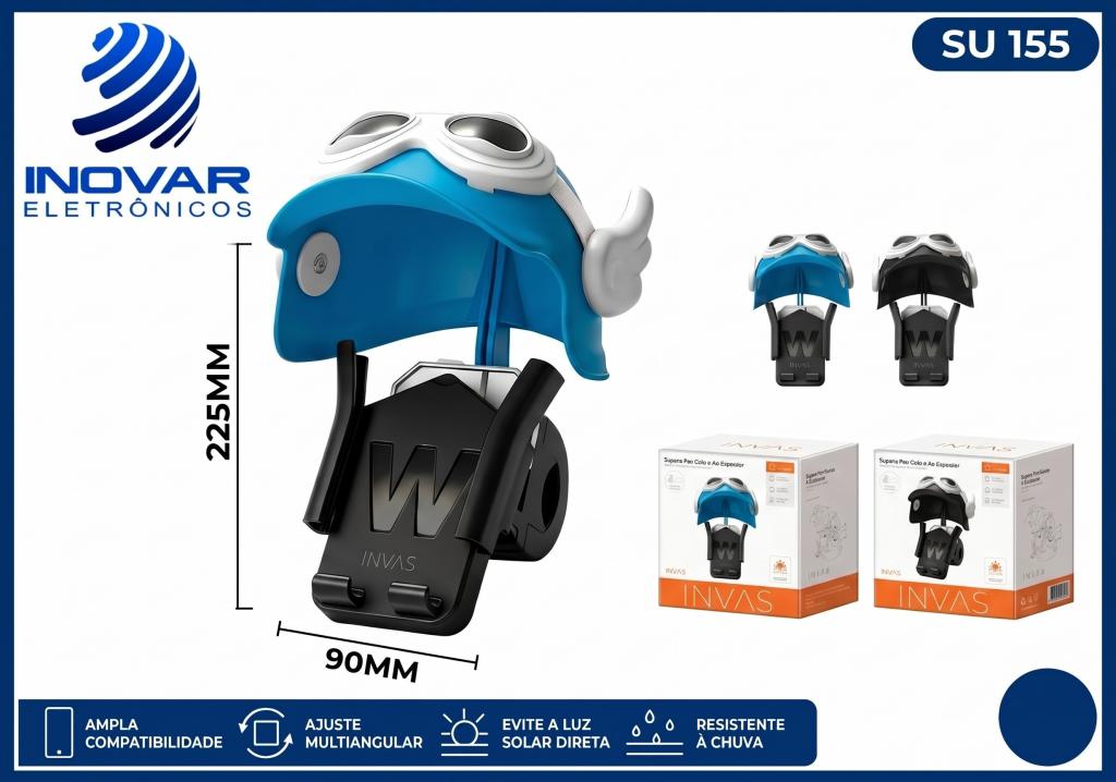 SU 155 SUPORTE PARA MOTO COM PROTEÇAO PARA GUIDÃO  IN-13473
