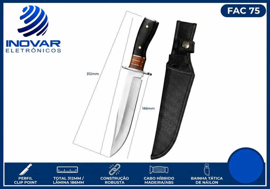 FAC 75 FACA INOX COM BAINHA KA-SA60F