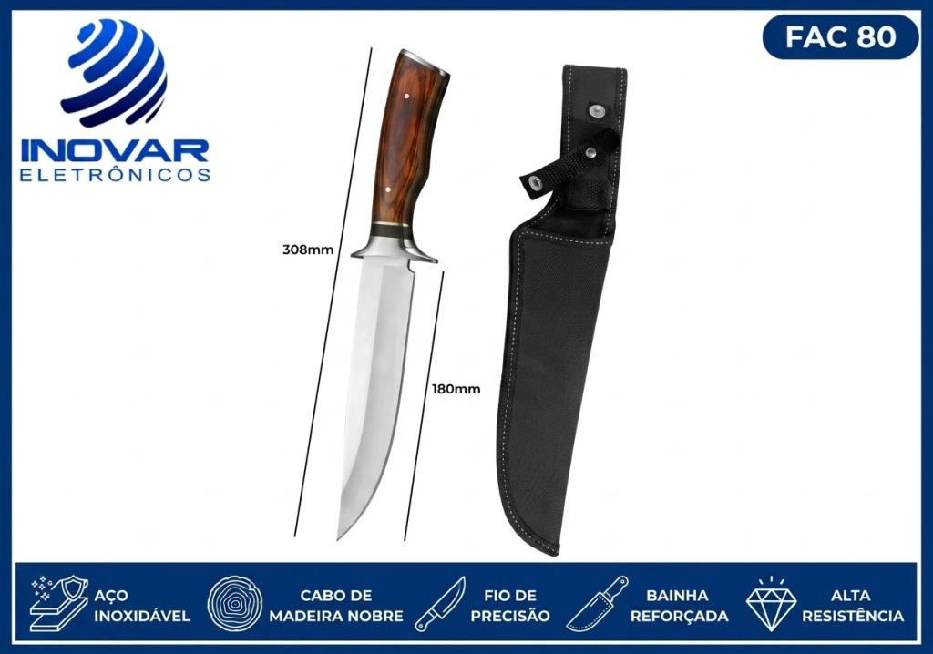 FAC 80 FACA INOX COM BAINHA KA-SA75F