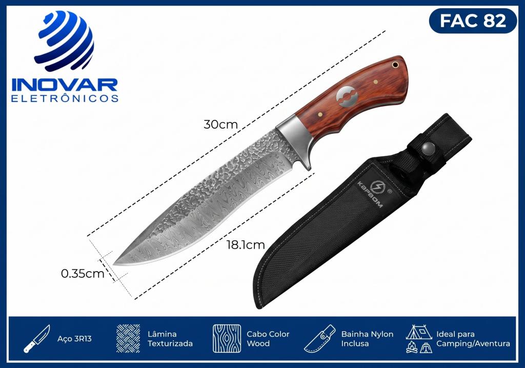 FAC 82 FACA INOX COM BAINHA KA-SA86F