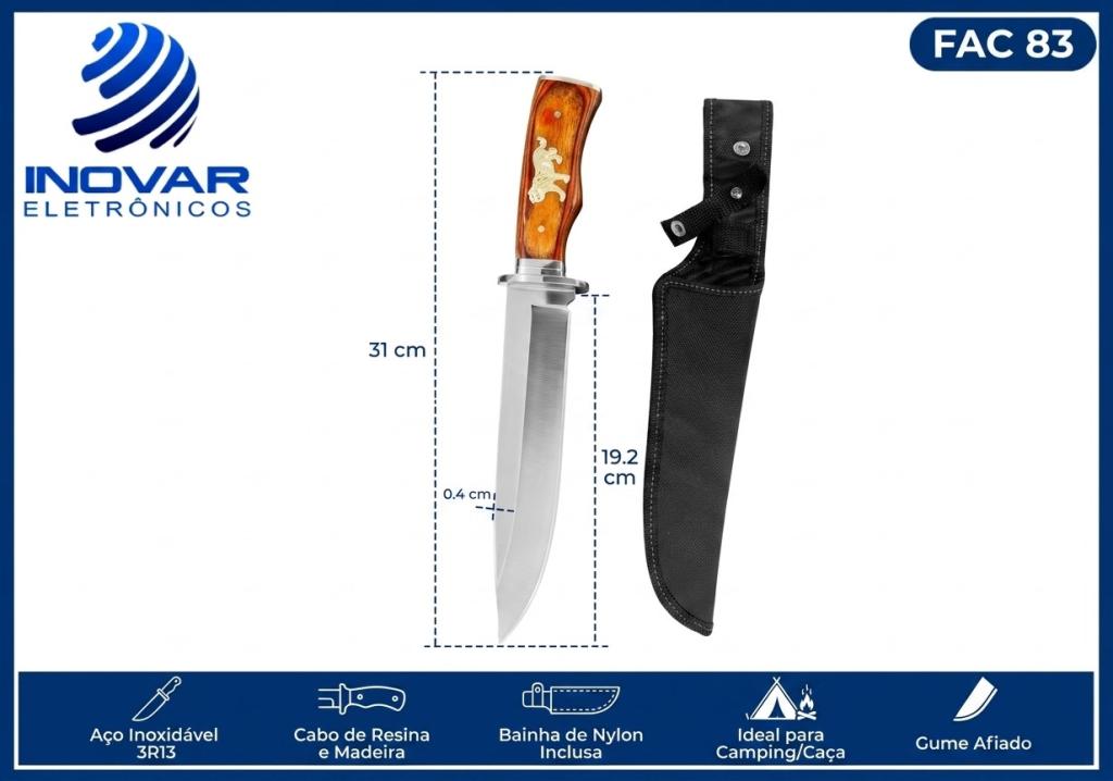 FAC 83 FACA INOX COM BAINHA KA-SA67F