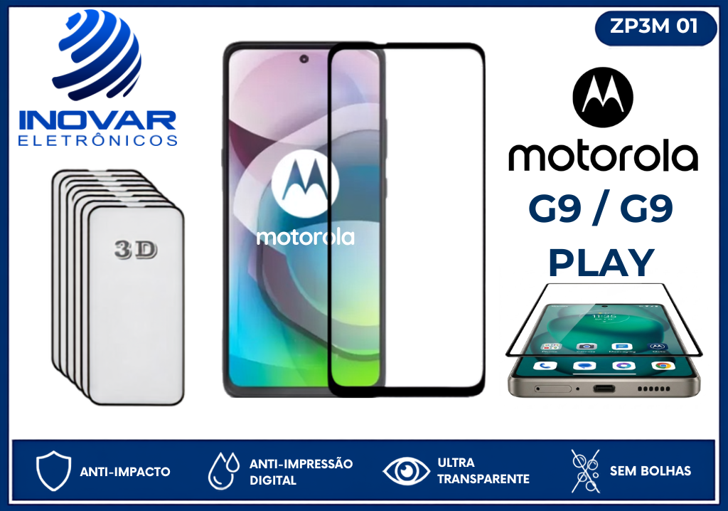 ZP3M 01 PELICULA 3D MOTOROLA  G9 / G9 PLAY